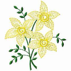 Flowers And Tree Embroidery Design 2 Flowers And Tree Embroidery Design 2